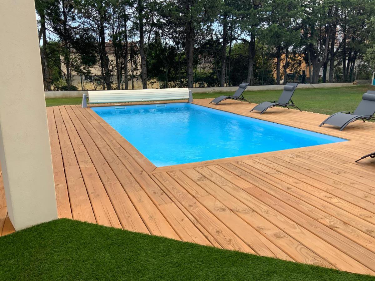 Gite Les Oliviers 10 Pers Piscine Au Calme 4 Etoiles Saint-Laurent-la-Vernède Εξωτερικό φωτογραφία